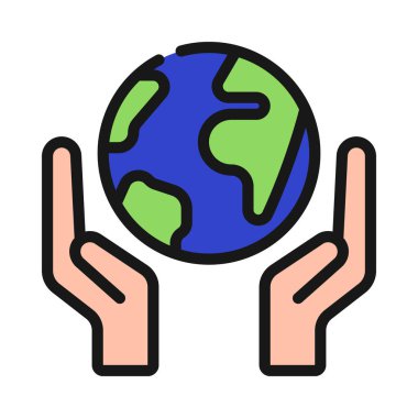 Dünya Web ikonu vektör illüstrasyonunu Koru