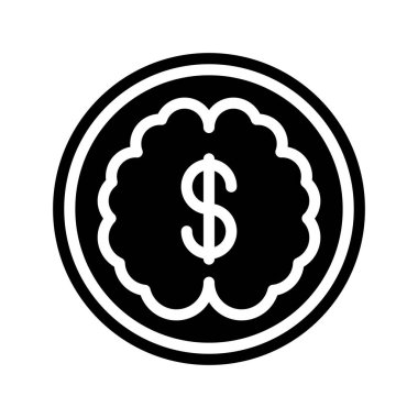 Akıllı Para web simgesi vektör çizimi