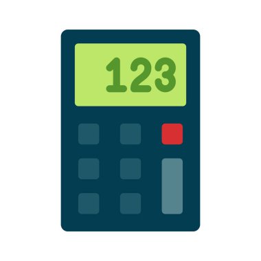 Sayıları Hesapla Web simgesi vektör çizimi