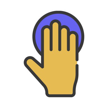 Düğme Web simgesi vektör illüstrasyonuna bas