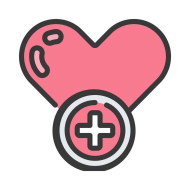 Tıbbi Sağlık Web ikonu vektör illüstrasyonu