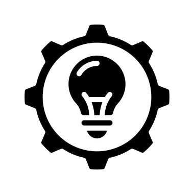 Fikir Yönetimi web simgesi vektör illüstrasyonu