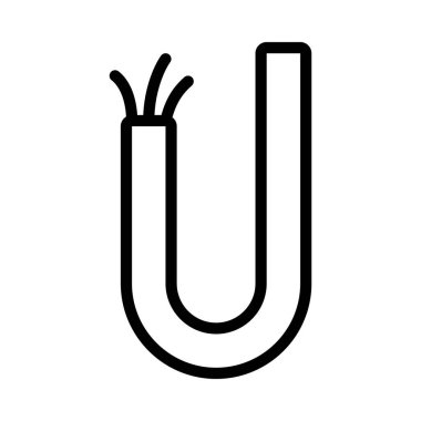 Elektrik Kablo ağ ikonu vektör illüstrasyonu