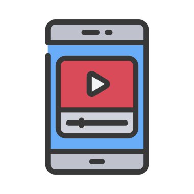 video web simgesi vektör illüstrasyonu