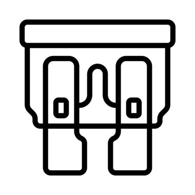 Otomobil Füzesi Web simgesi vektör çizimi