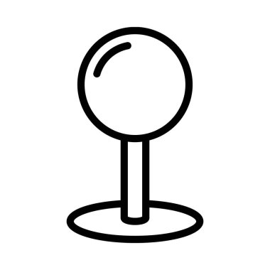 Basit navigasyon simgesi, vektör illüstrasyonu