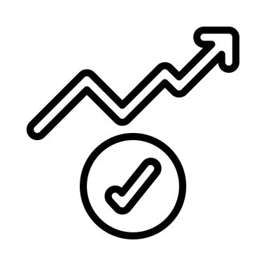 Büyüme Tamamlanmış Web simgesi vektör çizimi