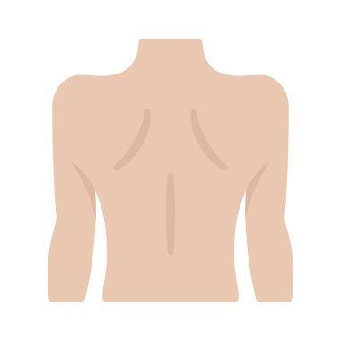 Kadın Arka Ağ ikonu vektör illüstrasyonu