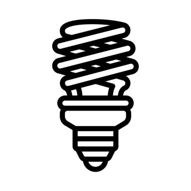 Eko ampul simgesi, vektör illüstrasyonu
