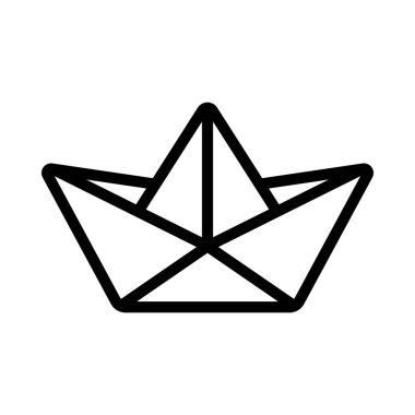 Origami Tekne Web simgesi vektör çizimi