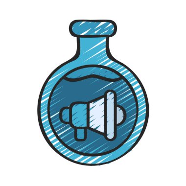 Pazarlama Test Ağı simgesi, vektör illüstrasyonu                      