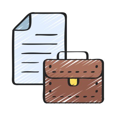 İş Kopyalama Web simgesi vektör illüstrasyonu