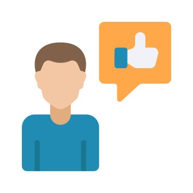 Sosyal Pazarlayıcı web simgesi vektör illüstrasyonu