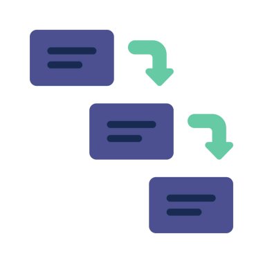 Şelale Geliştirme Web simgesi vektör çizimi