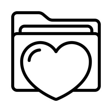 Dizin simgesi gibi kalp, vektör illüstrasyonu  