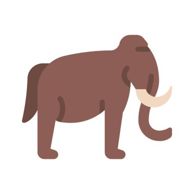 Mamut ağ simgesi vektör illüstrasyonu
