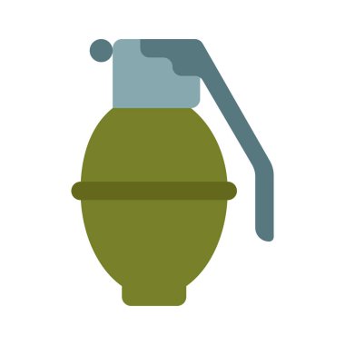 Patlayıcı El Bombası ağ ikonu vektör çizimi