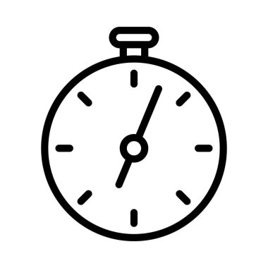 Stop Watch Zamanlayıcı web simgesi, vektör illüstrasyonuName.              