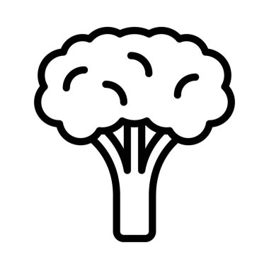 Brokoli web simgesi vektör çizimi