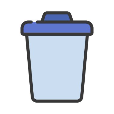 Çöp Kutusu ikon vektör illüstrasyonuName
