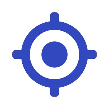 Hedef web simgesi düz tasarım, vektör illüstrasyonu                         