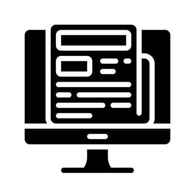 haber simgesi konsept vektör çizimi