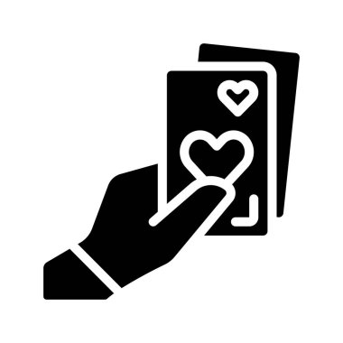 Cards web simgesi vektör illüstrasyonunu ver