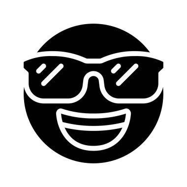 güneş gözlüğü web simgesi vektör illüstrasyonu