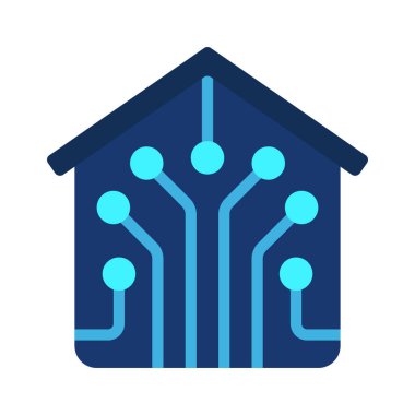 Dijital Ev Ağı vektör illüstrasyonu
