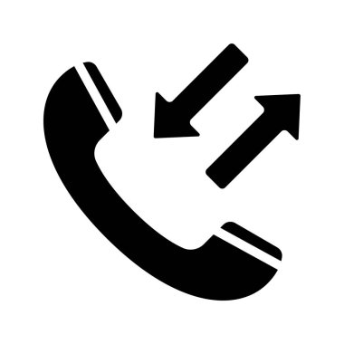 Gelen ve Giden Simge Basit Vektör Resmini Çağır