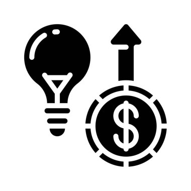 Kâr fikirleri web simgesi vektör illüstrasyonuName