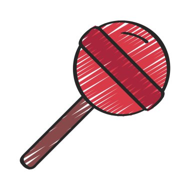 Lolipop ikon vektör illüstrasyon tasarımı 