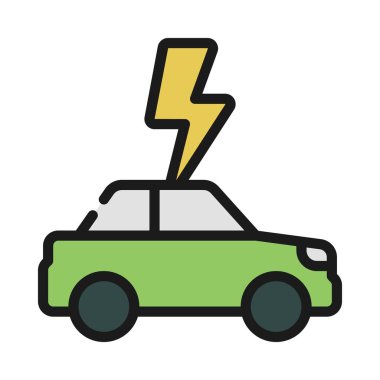 araba simgesi, vektör illüstrasyonu basit tasarım 