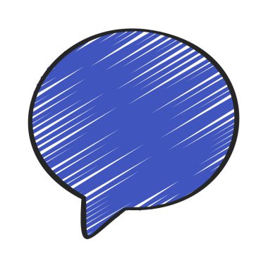 Oval İleti simgesi, vektör illüstrasyonu  