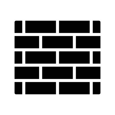 Güvenlik Duvarı ikon vektör illüstrasyonu