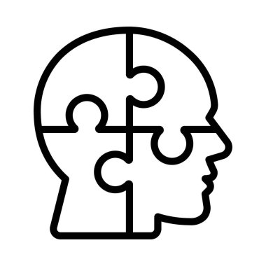 Çözülmüş Akıl Bulmacası konsepti resimleme 