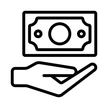 Para web sitesi vektör illüstrasyonunu ver