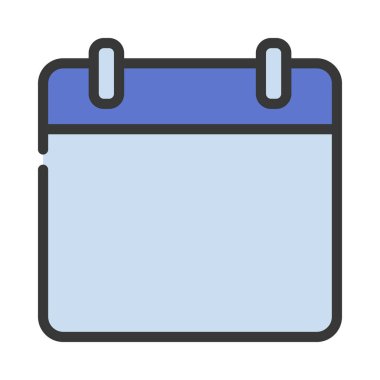 Takvim vektör simgesi, illüstrasyon  