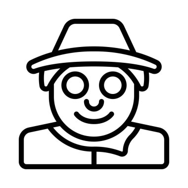 Avatar simgesi, vektör illüstrasyonu