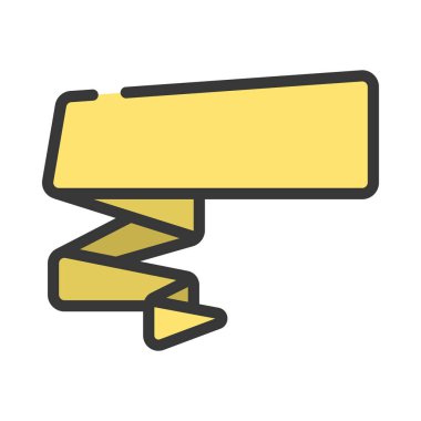 Zig Zag Modern Kurdele Web simgesi, vektör illüstrasyonu         