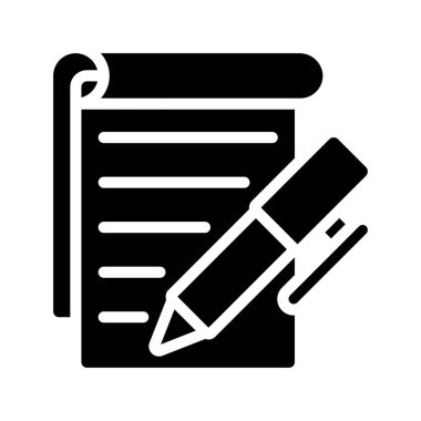 Not Web simgesi vektör illüstrasyonu yazılıyor