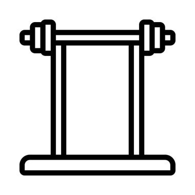 Ağırlıklı Halter Standı Web vektör çizimi