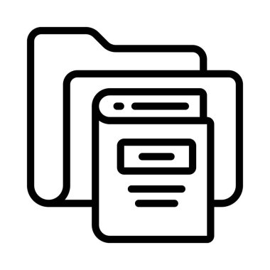 Kitap Ayarları simgesi, vektör illüstrasyonu 