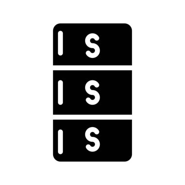 Güvenlik Stoku ikonu vektör illüstrasyonu