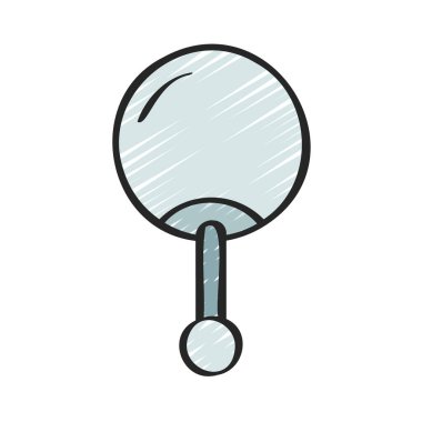 Yuvarlak Aygır Küpe ikon vektör çizimi