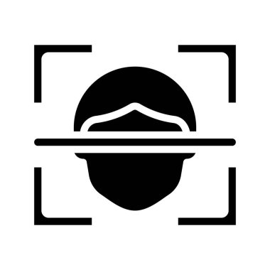 Yüz Tanıma Ağı vektör çizimi