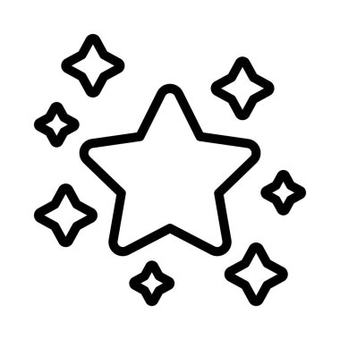 yıldızlar web simgesi vektör illüstrasyonu                                                  