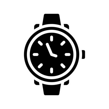 saat simgesi, vektör illüstrasyonu basit tasarım