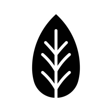 Vahşi Kiraz Yaprağı simgesi, vektör illüstrasyonu basit tasarım