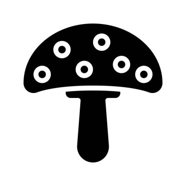 Beyaz arkaplanda mantarın vektör çizimi